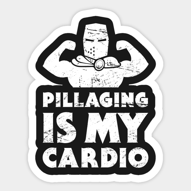 Pillaging | Funny Renaissance Festival Costume Sticker by MeatMan